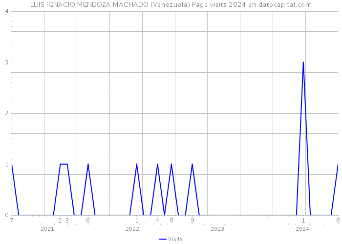 LUIS IGNACIO MENDOZA MACHADO (Venezuela) Page visits 2024 