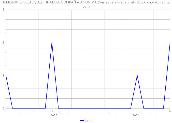 INVERSIONES VELASQUEZ HIDALGO, COMPAÑIA ANONIMA (Venezuela) Page visits 2024 