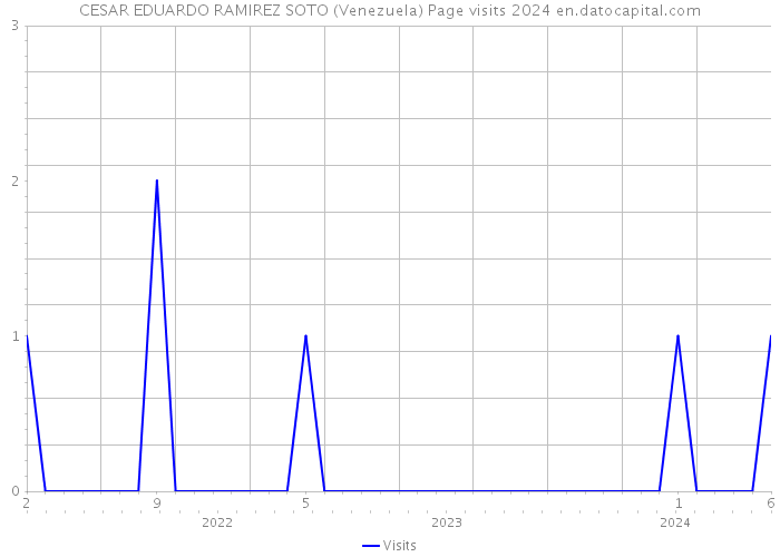 CESAR EDUARDO RAMIREZ SOTO (Venezuela) Page visits 2024 