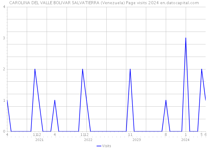 CAROLINA DEL VALLE BOLIVAR SALVATIERRA (Venezuela) Page visits 2024 
