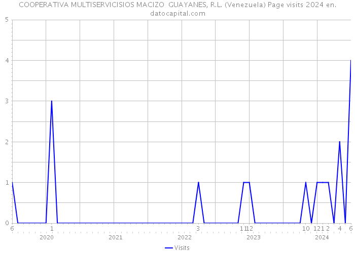 COOPERATIVA MULTISERVICISIOS MACIZO GUAYANES, R.L. (Venezuela) Page visits 2024 