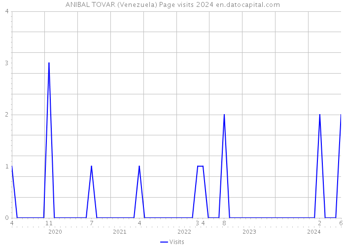 ANIBAL TOVAR (Venezuela) Page visits 2024 