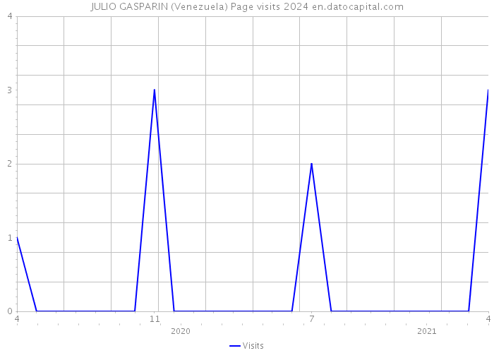 JULIO GASPARIN (Venezuela) Page visits 2024 