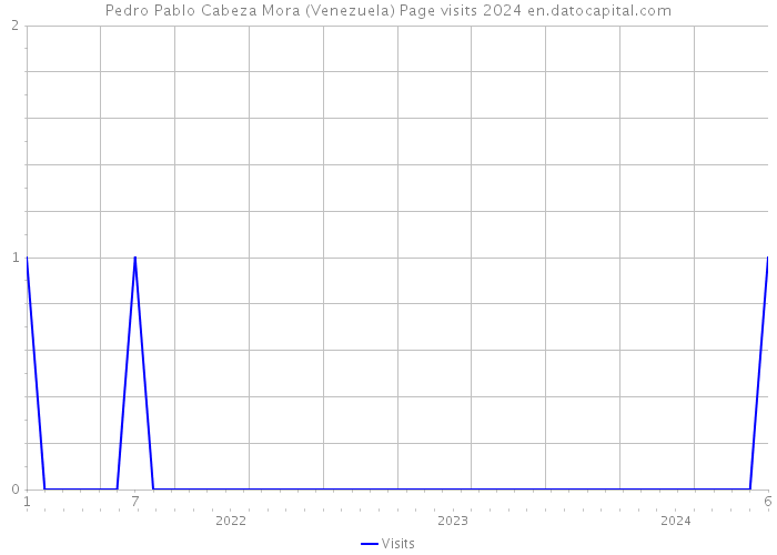 Pedro Pablo Cabeza Mora (Venezuela) Page visits 2024 