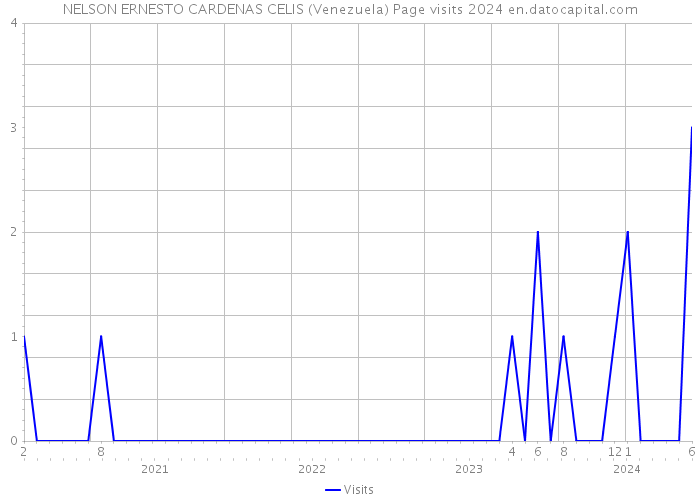 NELSON ERNESTO CARDENAS CELIS (Venezuela) Page visits 2024 