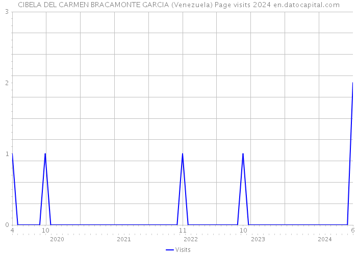 CIBELA DEL CARMEN BRACAMONTE GARCIA (Venezuela) Page visits 2024 