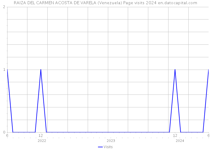 RAIZA DEL CARMEN ACOSTA DE VARELA (Venezuela) Page visits 2024 