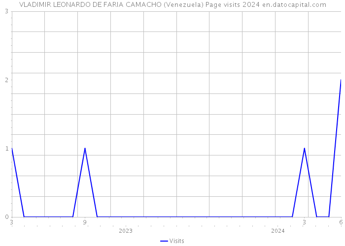 VLADIMIR LEONARDO DE FARIA CAMACHO (Venezuela) Page visits 2024 