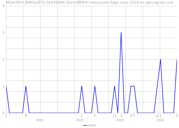 MILAGROS ENRIQUETA SAAVEDRA SALAVERRIA (Venezuela) Page visits 2024 