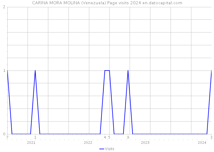 CARINA MORA MOLINA (Venezuela) Page visits 2024 
