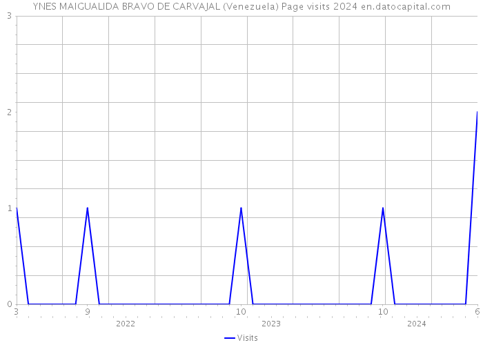 YNES MAIGUALIDA BRAVO DE CARVAJAL (Venezuela) Page visits 2024 