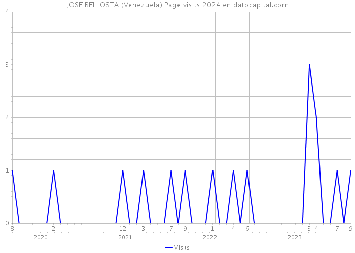 JOSE BELLOSTA (Venezuela) Page visits 2024 