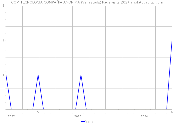 COM TECNOLOGIA COMPAÑIA ANONIMA (Venezuela) Page visits 2024 