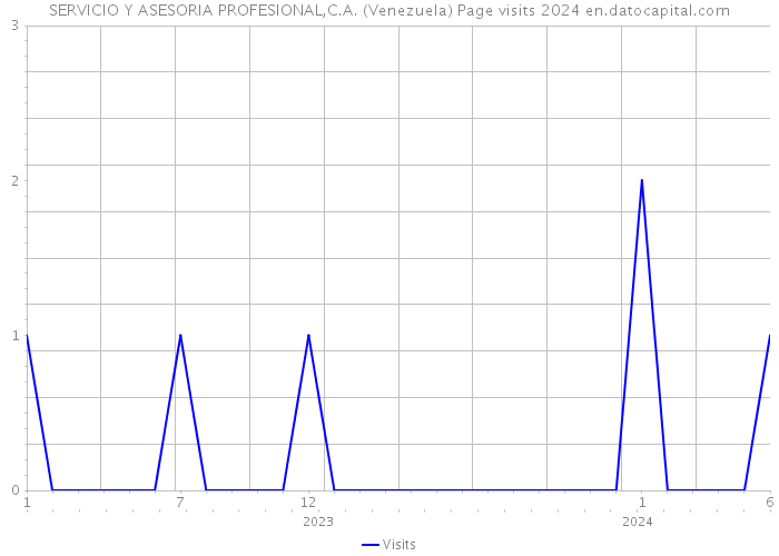 SERVICIO Y ASESORIA PROFESIONAL,C.A. (Venezuela) Page visits 2024 