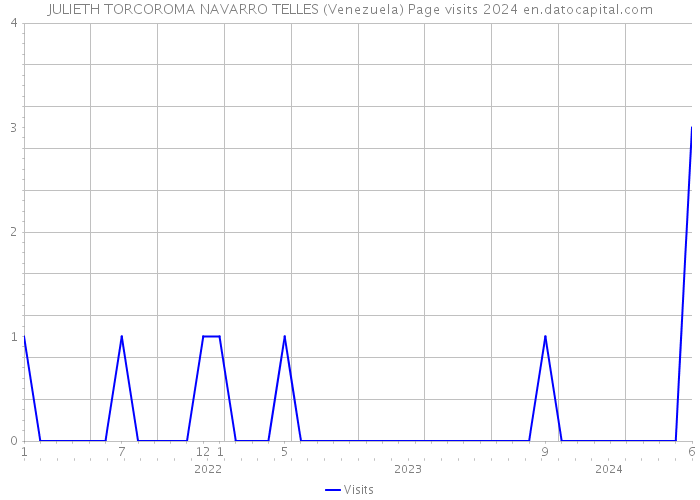 JULIETH TORCOROMA NAVARRO TELLES (Venezuela) Page visits 2024 