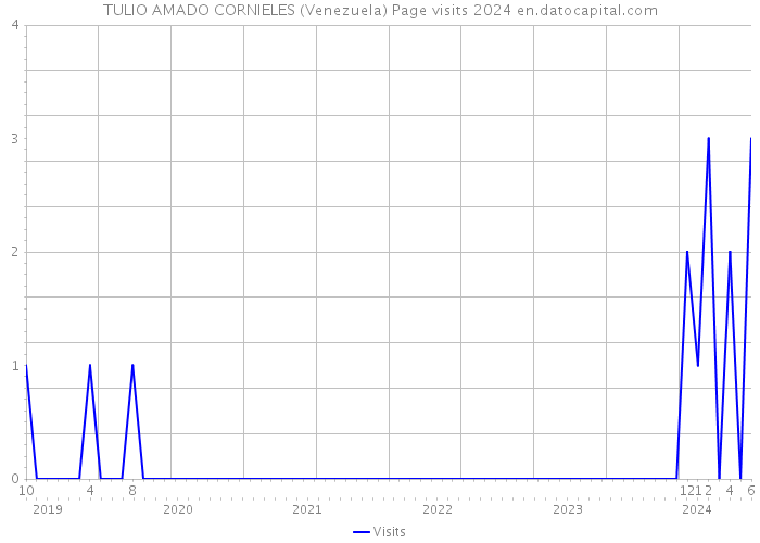 TULIO AMADO CORNIELES (Venezuela) Page visits 2024 