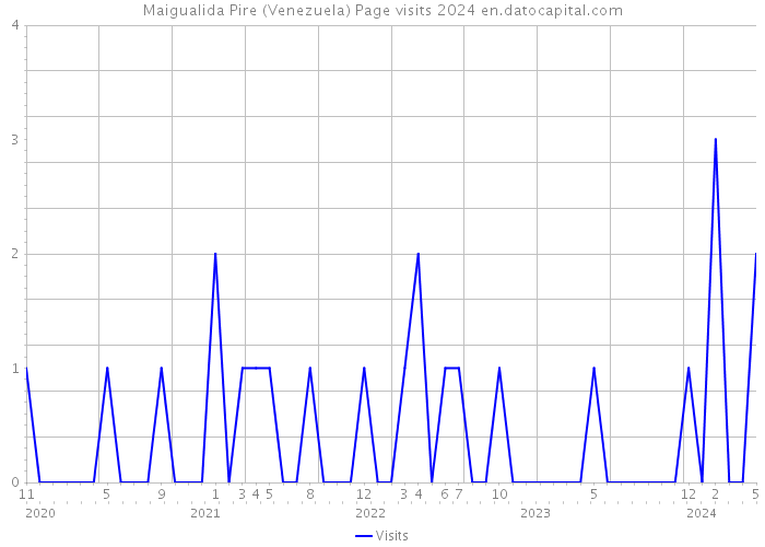 Maigualida Pire (Venezuela) Page visits 2024 