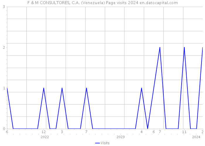 F & M CONSULTORES, C.A. (Venezuela) Page visits 2024 