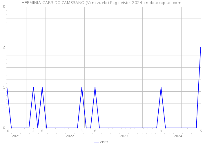 HERMINIA GARRIDO ZAMBRANO (Venezuela) Page visits 2024 