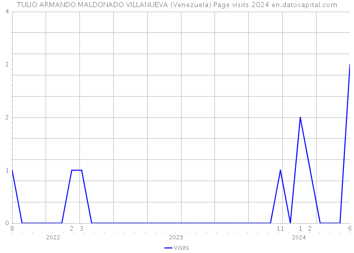 TULIO ARMANDO MALDONADO VILLANUEVA (Venezuela) Page visits 2024 