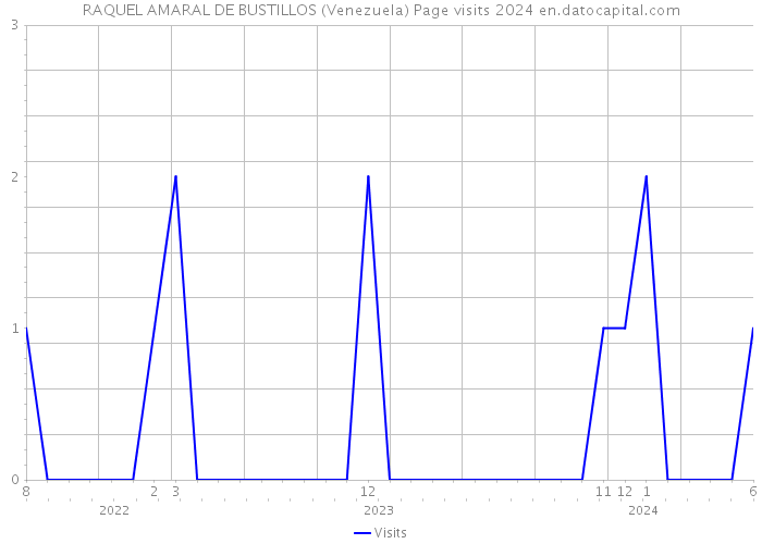 RAQUEL AMARAL DE BUSTILLOS (Venezuela) Page visits 2024 