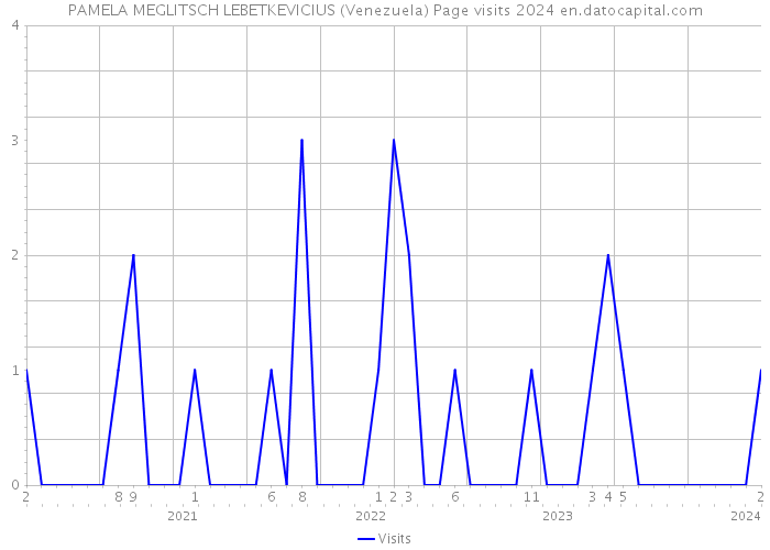 PAMELA MEGLITSCH LEBETKEVICIUS (Venezuela) Page visits 2024 