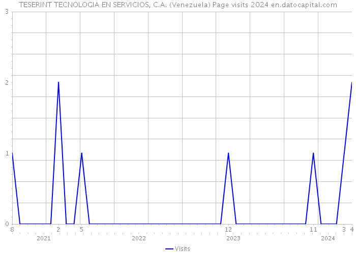 TESERINT TECNOLOGIA EN SERVICIOS, C.A. (Venezuela) Page visits 2024 