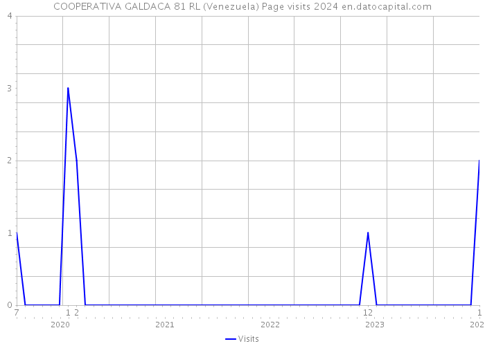 COOPERATIVA GALDACA 81 RL (Venezuela) Page visits 2024 