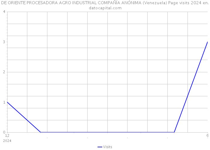 DE ORIENTE PROCESADORA AGRO INDUSTRIAL COMPAÑÍA ANÓNIMA (Venezuela) Page visits 2024 