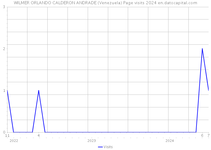 WILMER ORLANDO CALDERON ANDRADE (Venezuela) Page visits 2024 