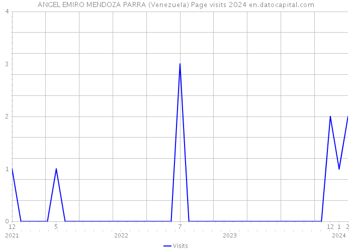 ANGEL EMIRO MENDOZA PARRA (Venezuela) Page visits 2024 