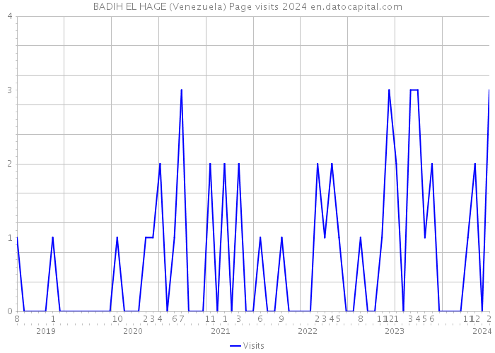 BADIH EL HAGE (Venezuela) Page visits 2024 