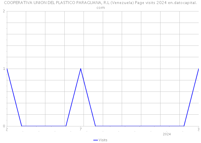 COOPERATIVA UNION DEL PLASTICO PARAGUANA, R.L (Venezuela) Page visits 2024 