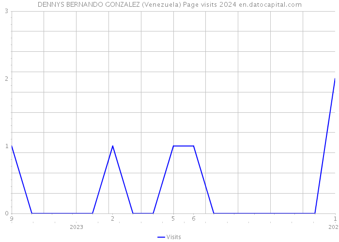 DENNYS BERNANDO GONZALEZ (Venezuela) Page visits 2024 
