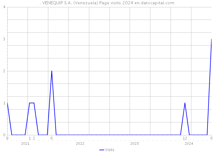 . VENEQUIP S.A. (Venezuela) Page visits 2024 