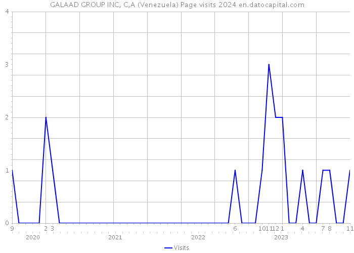 GALAAD GROUP INC, C,A (Venezuela) Page visits 2024 