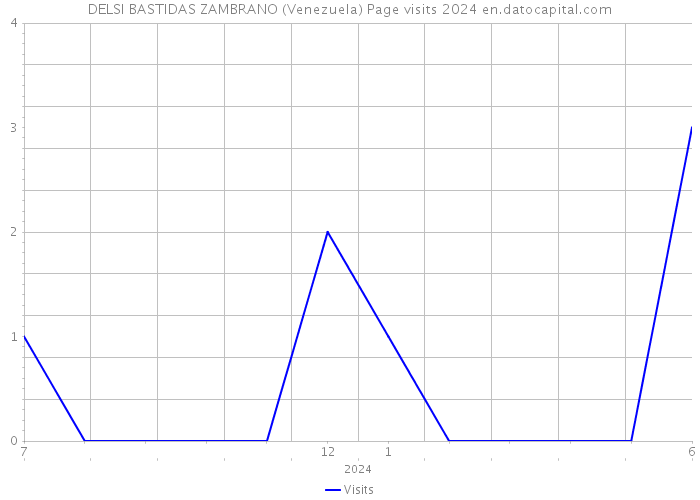 DELSI BASTIDAS ZAMBRANO (Venezuela) Page visits 2024 