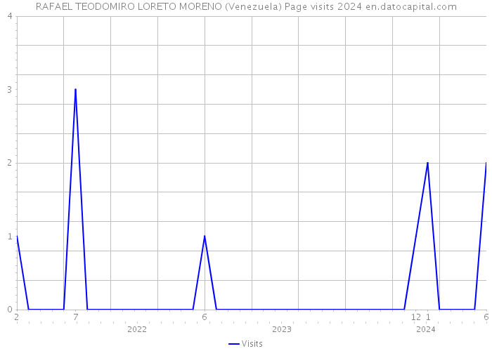 RAFAEL TEODOMIRO LORETO MORENO (Venezuela) Page visits 2024 