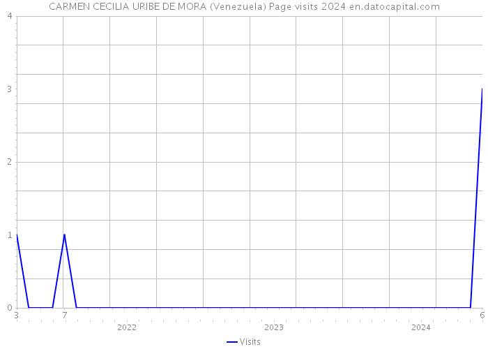 CARMEN CECILIA URIBE DE MORA (Venezuela) Page visits 2024 