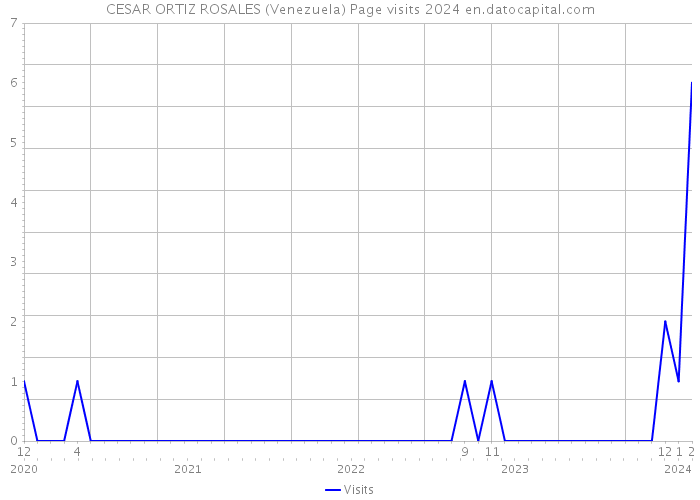 CESAR ORTIZ ROSALES (Venezuela) Page visits 2024 