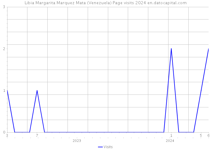 Libia Margarita Marquez Mata (Venezuela) Page visits 2024 