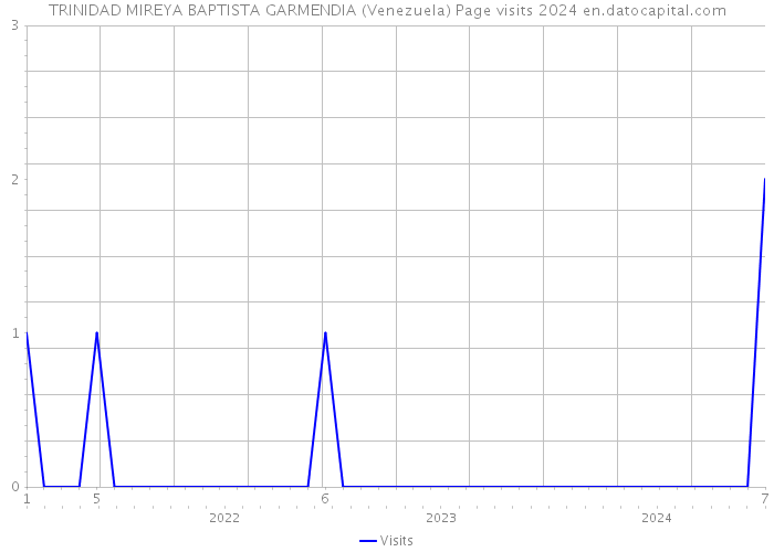 TRINIDAD MIREYA BAPTISTA GARMENDIA (Venezuela) Page visits 2024 
