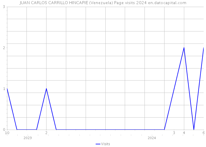 JUAN CARLOS CARRILLO HINCAPIE (Venezuela) Page visits 2024 