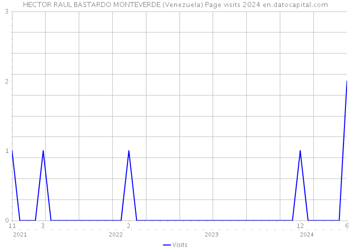 HECTOR RAUL BASTARDO MONTEVERDE (Venezuela) Page visits 2024 