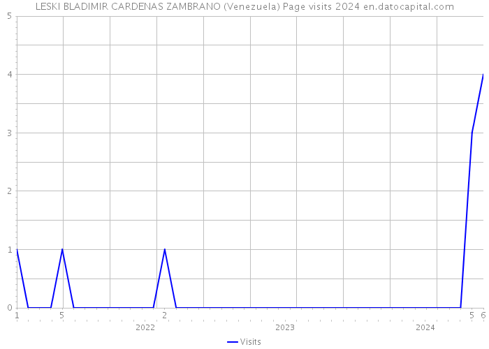 LESKI BLADIMIR CARDENAS ZAMBRANO (Venezuela) Page visits 2024 