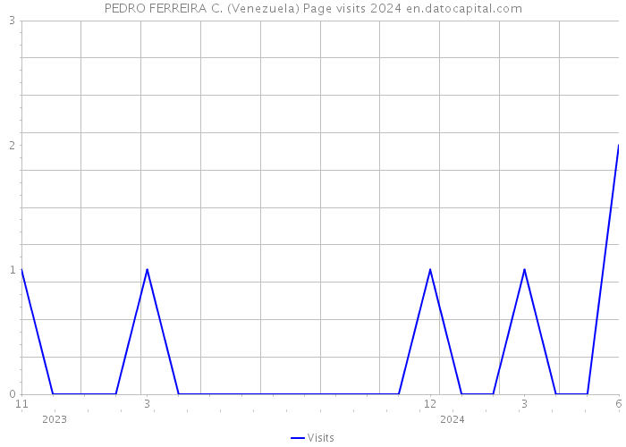PEDRO FERREIRA C. (Venezuela) Page visits 2024 