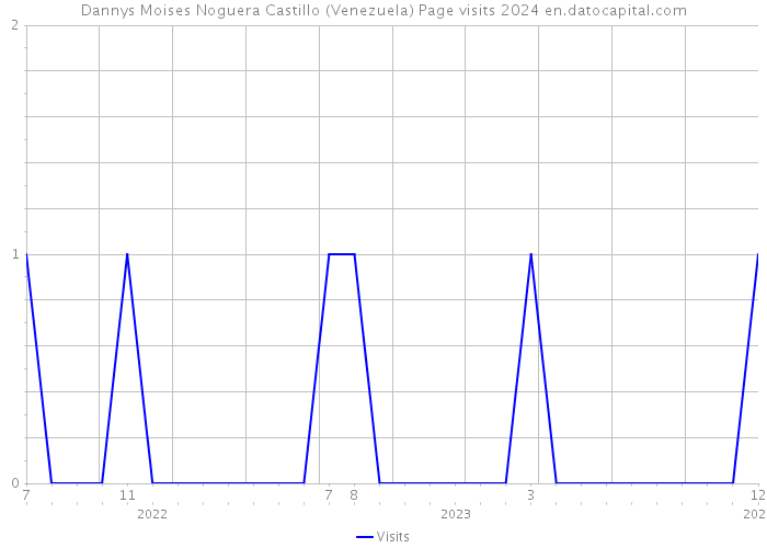 Dannys Moises Noguera Castillo (Venezuela) Page visits 2024 