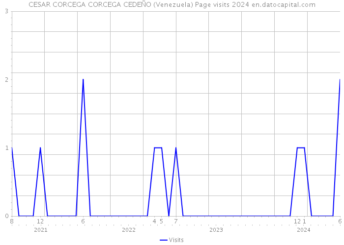 CESAR CORCEGA CORCEGA CEDEÑO (Venezuela) Page visits 2024 
