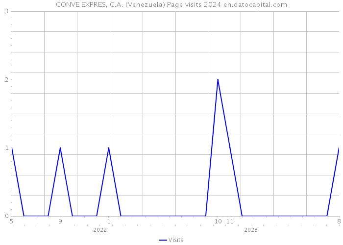 GONVE EXPRES, C.A. (Venezuela) Page visits 2024 