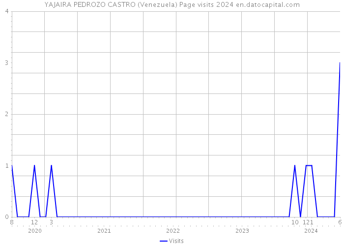YAJAIRA PEDROZO CASTRO (Venezuela) Page visits 2024 